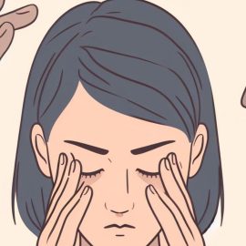 A woman dealing with a rude person by staying calm.