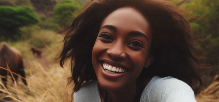 Sonja Lyubomirsky’s Happiness Activities: 9 Paths to Joy A woman smiling outside in a field.