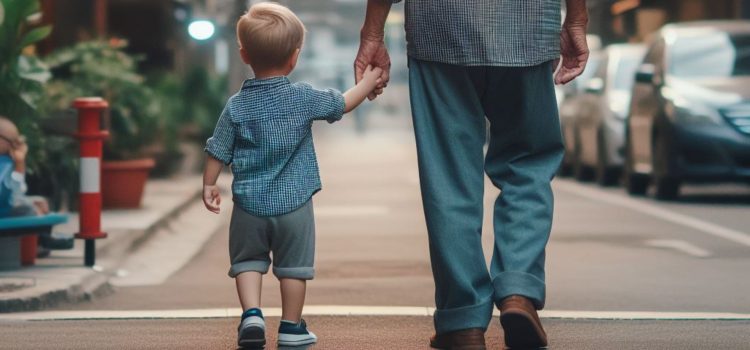 How Did Ted Bundy’s Grandfather Influence the Serial Killer? A little boy holding hands with his grandfather while walking down the street.