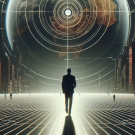 a man walking toward a target illustrating Dr. Andrew Huberman's goals toolkit