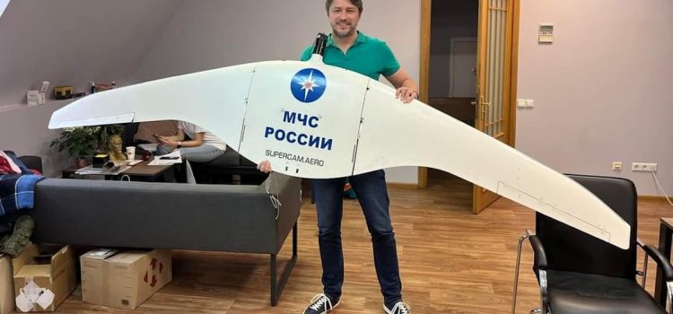 Serhiy Prytula & Ukrainian Civilians Are Helping Fund the War Serhiy Prytula holding a Russian drone captured by Ukrainian forces