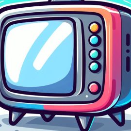 Cartoon television, symbol of television shows like Will and Grace behind the scenes