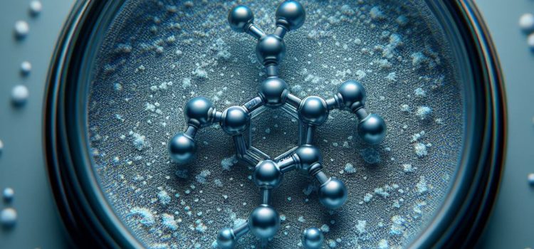 Why are endocrine disruptors so dangerous? A closeup of a chemical compound under a microscope illustrates the science.