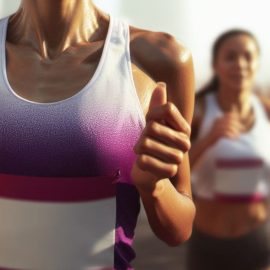 A woman and other people running a marathon and pushing through adversity in life.