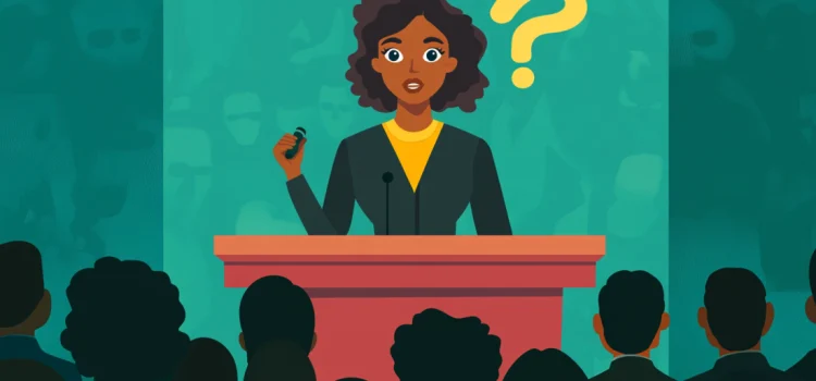 How to Ask Questions in a Debate: Trey Gowdy’s 2 Strategies A woman asking a question in a debate
