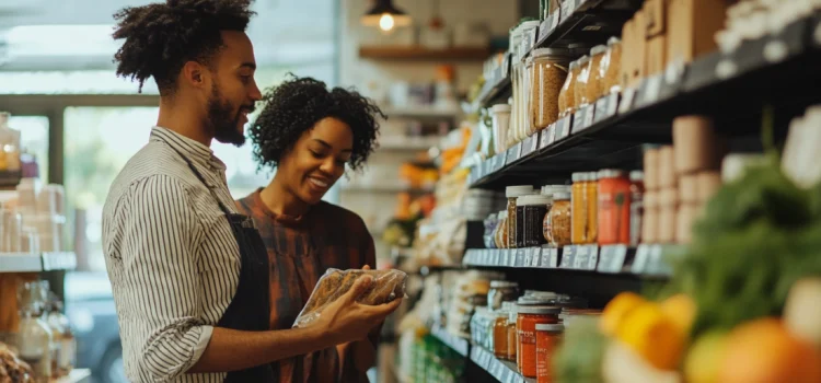How to Improve Customer Experience: Fix Their Problems An employee helping a customer at the store to make her happy and improve customer experience