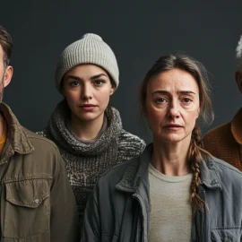 four people of various ages standing next to each other and facing the camera illustrate what a true believer is