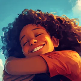 A woman hugging herself, embracing why self-acceptance is important