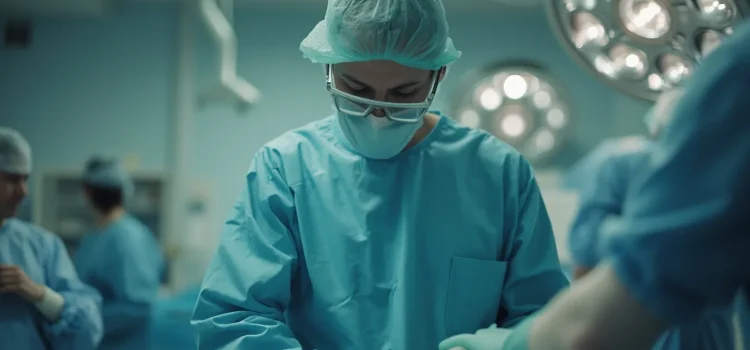 Cultivating a Good Work Ethic: Traits of Hard-Working People A medical professional working hard in a surgical environment illustrates good work ethic traits