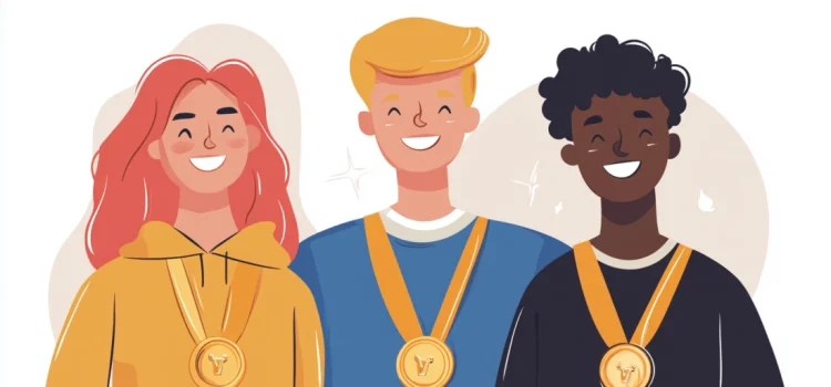 Everyone Has Value: Here’s How to Remind Them Three people showing that everyone has value, wearing gold medals