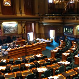 The House of Representatives in the Colorado State Capitol Building illustrates CAIA (Colorado Artificial Intelligence Act)