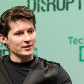 Pavel Durov at TechCrunch Disrupt Europe in Berlin illustrates the question, "Why was Pavel Durov arrested?"