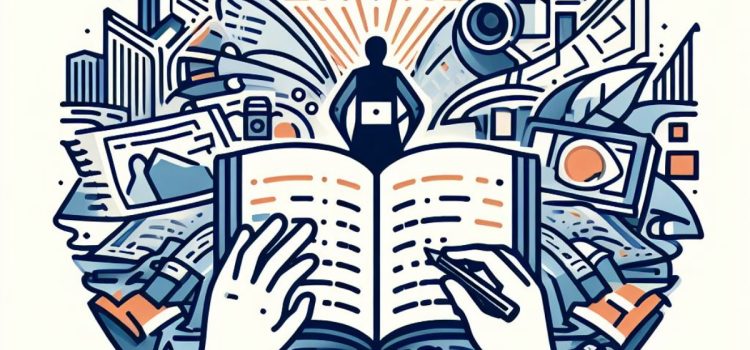 The 3 Conceptual Intelligences: Howard Gardner Explains A drawing of a person writing in a book or journal with concepts depicted as objects illustrates conceptual intelligence