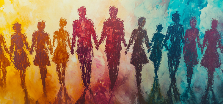 Why Is Social Capital Important? Robert Putnam Explains Its Merits A colorful sketch of connected people in silhouette illustrates the question "Why is social capital important?"