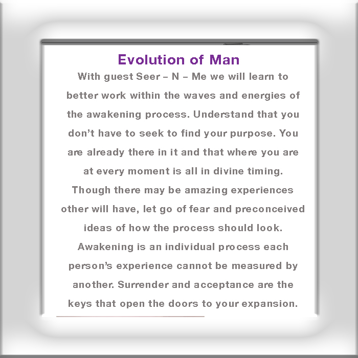 Evolution of Man – Awakening Process Evolution of Man – Awakening Process