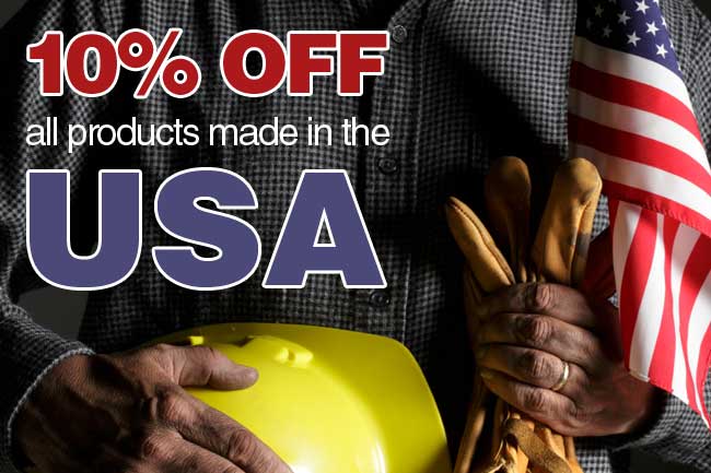 Now through July 4th get 10% off all products made in the USA!  Use coupon code USA2012 at checkout.