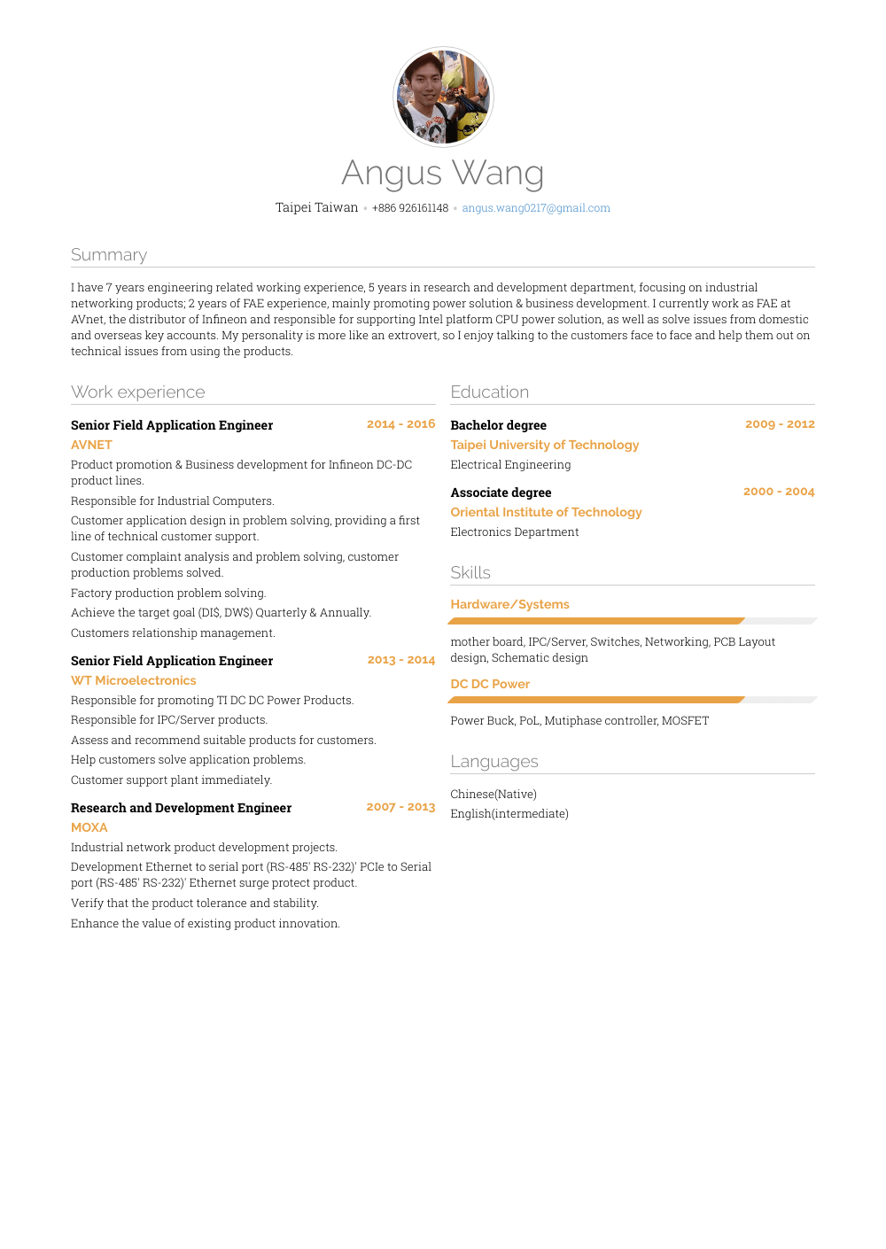Application Engineer Resume Samples and Templates VisualCV