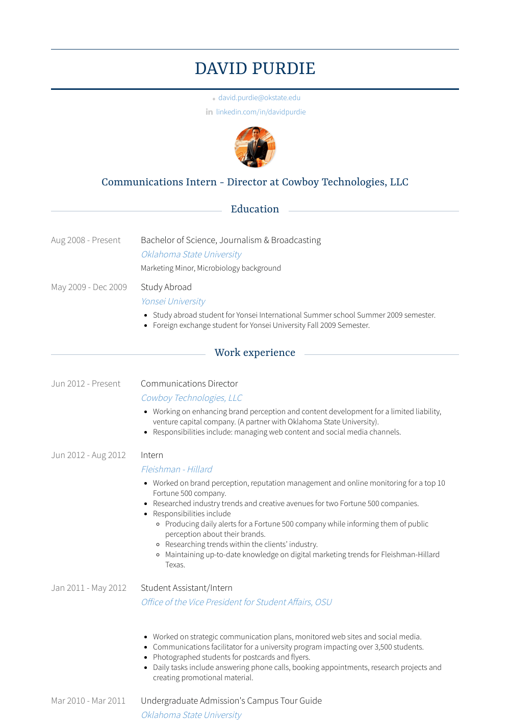 Communications Director Resume Samples And Templates VisualCV