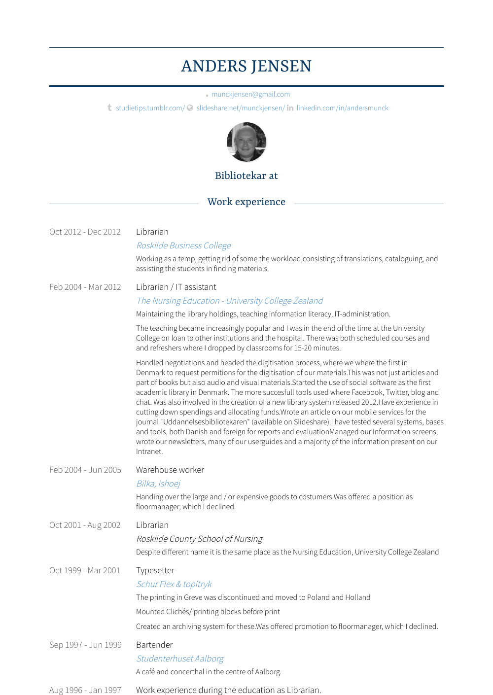 School Librarian Resume Sample