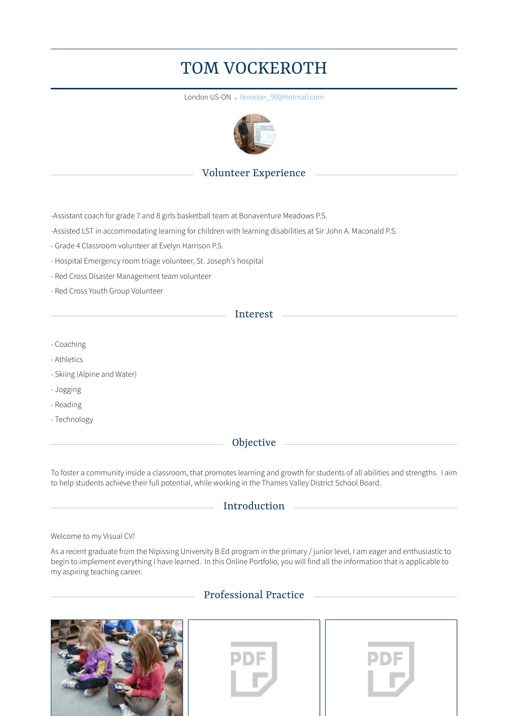 Student Teacher Resume Samples And Templates VisualCV