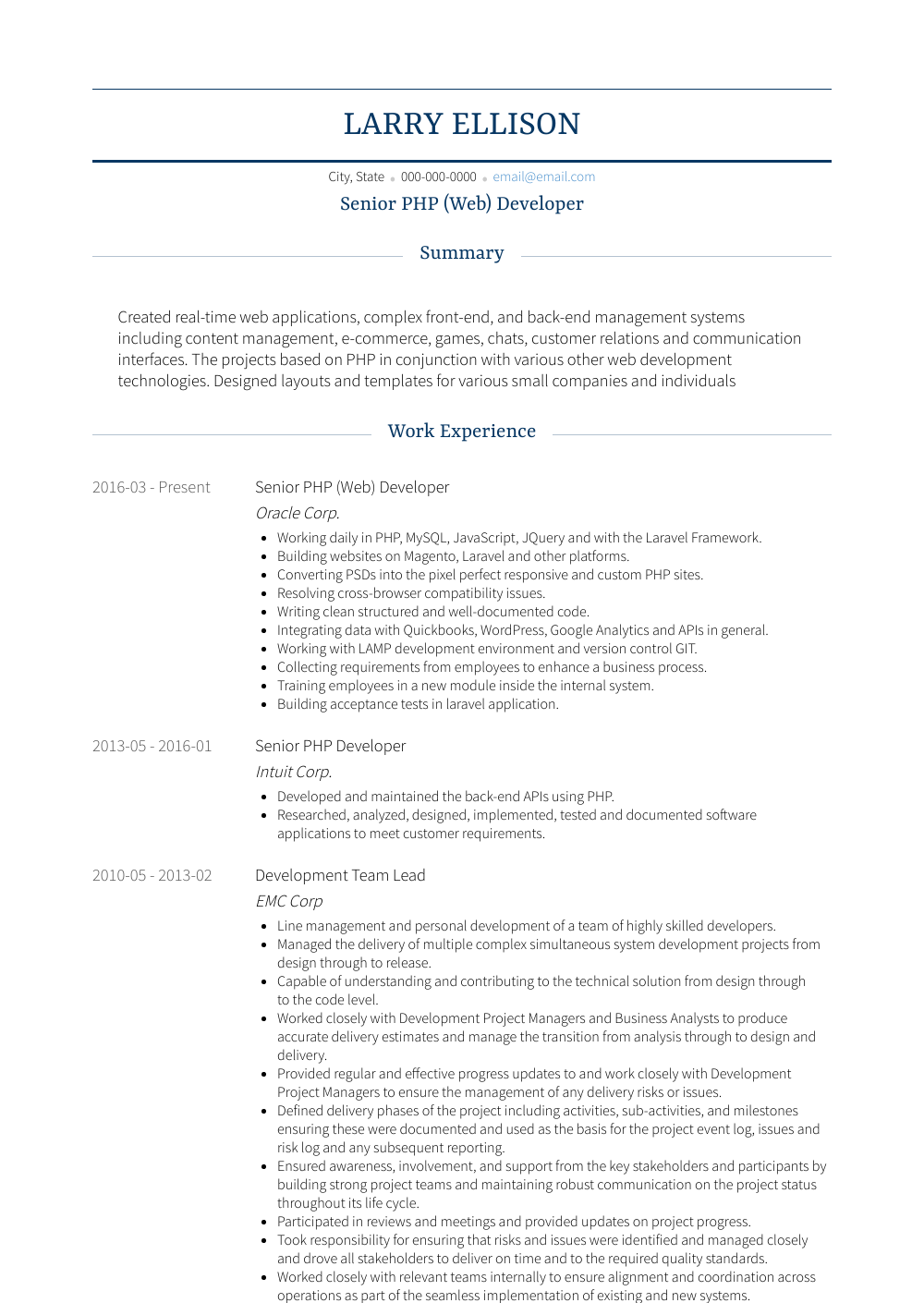 php developer resume samples templates visualcv resume for php developer