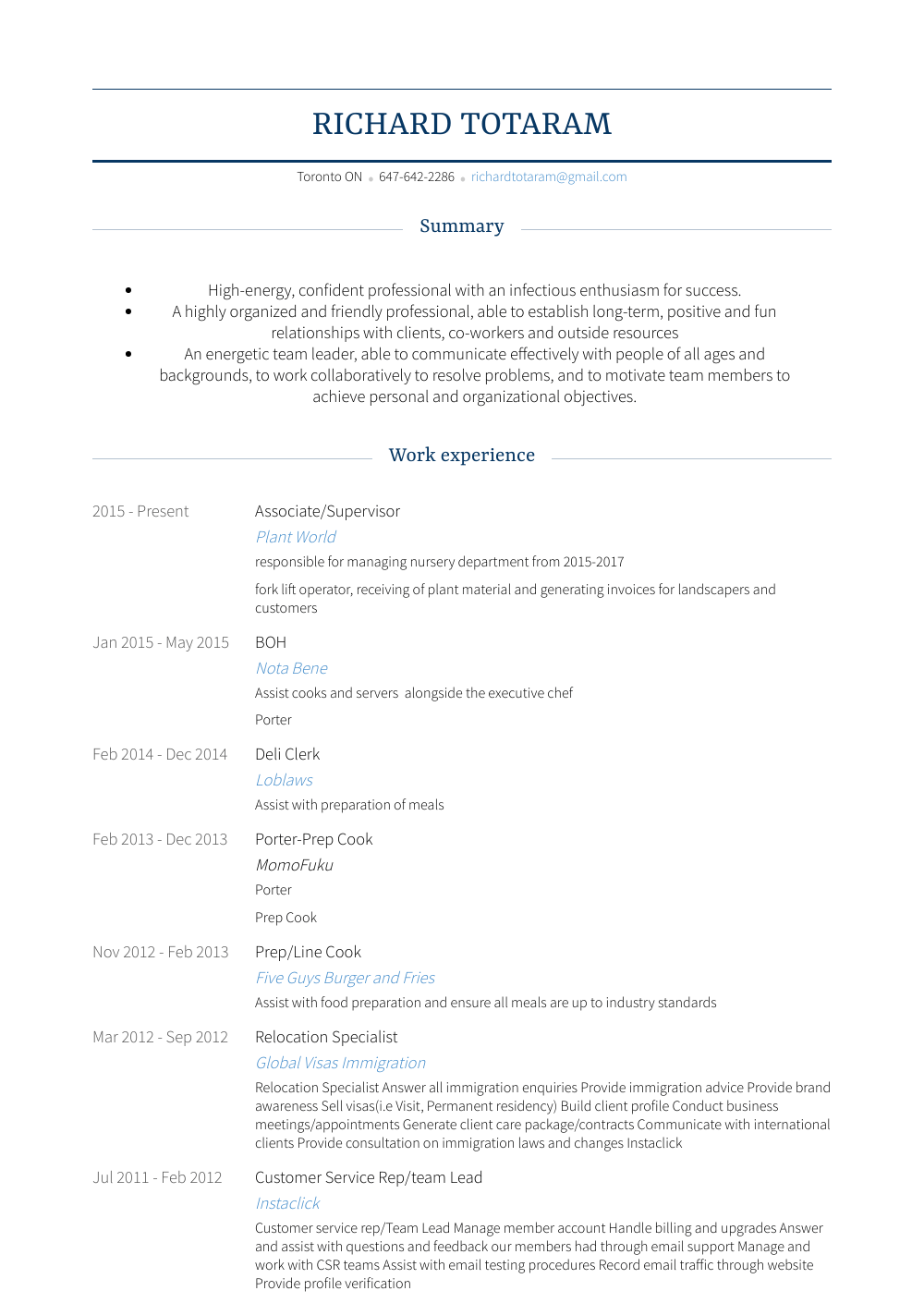 Deli Clerk Resume Samples 1 Resource for Templates & Skills VisualCV