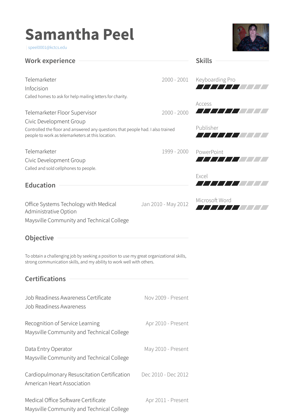 Telemarketer Resume Samples And Templates VisualCV
