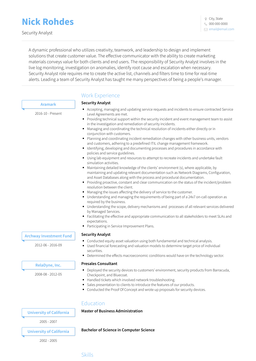 Curriculum vitae format in word picture