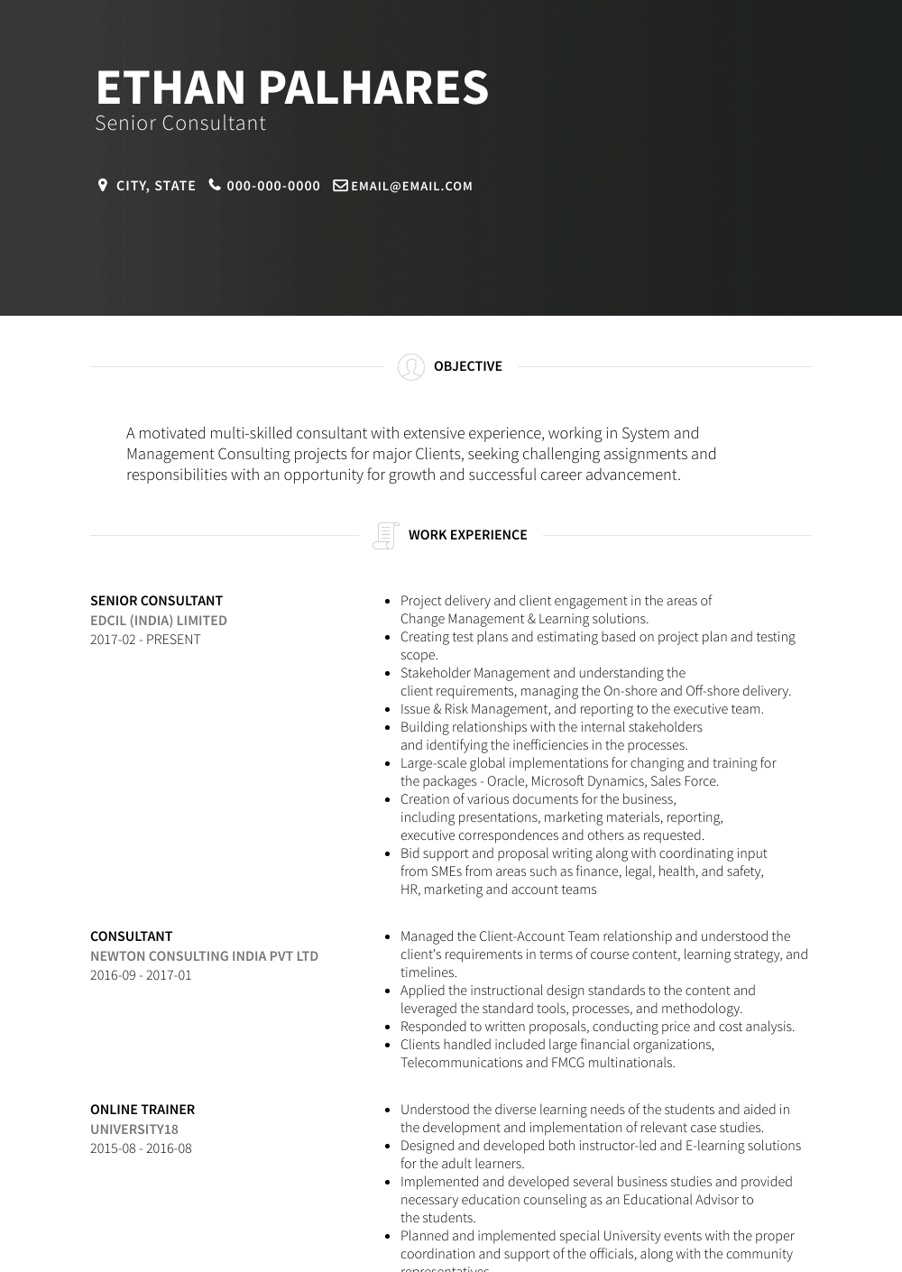 Academic advisor resume pdf image