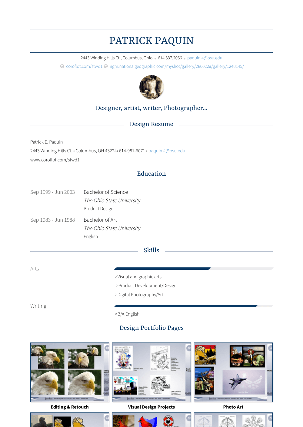 Resume illustration picture