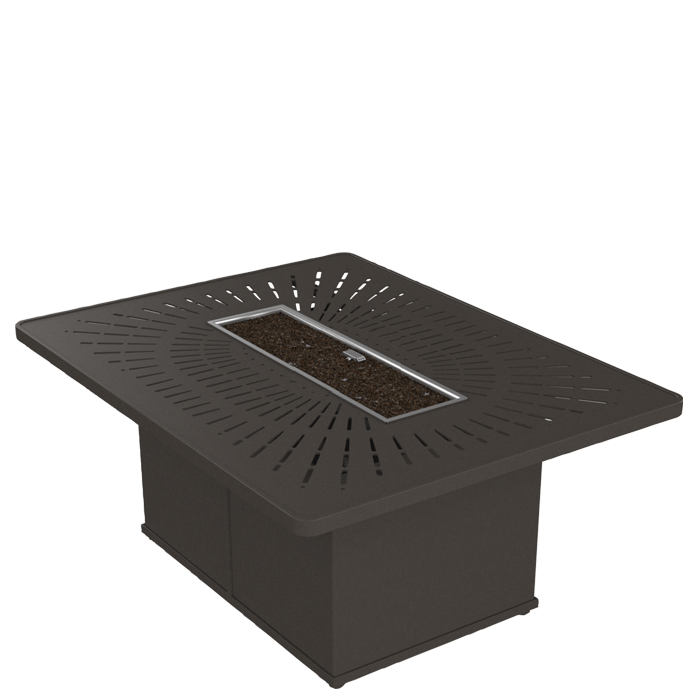 Tropitone La Stratta Patterned Aluminum Tables Offenbachers