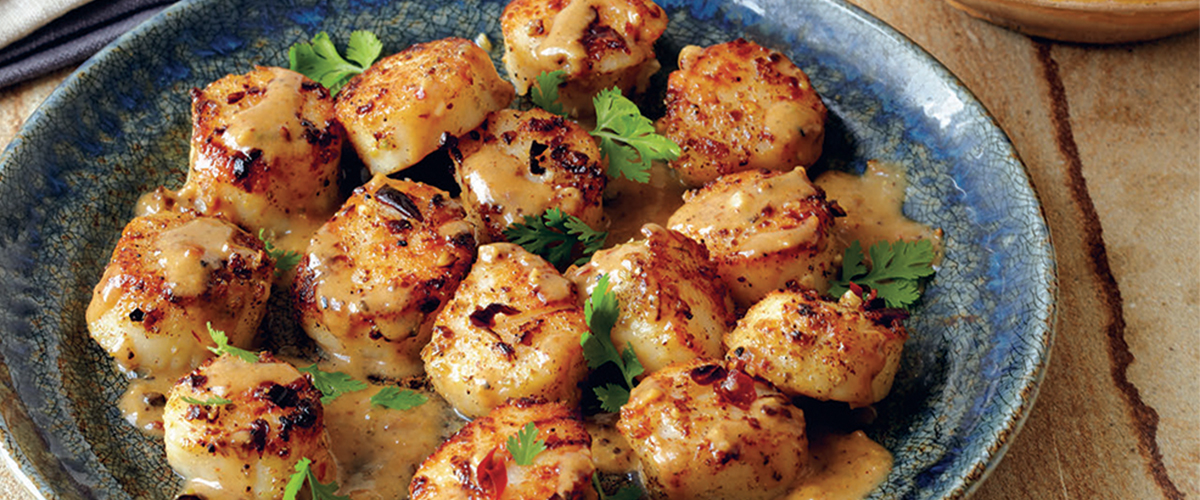 Cardamom Fennel Scallops – Big Green Egg