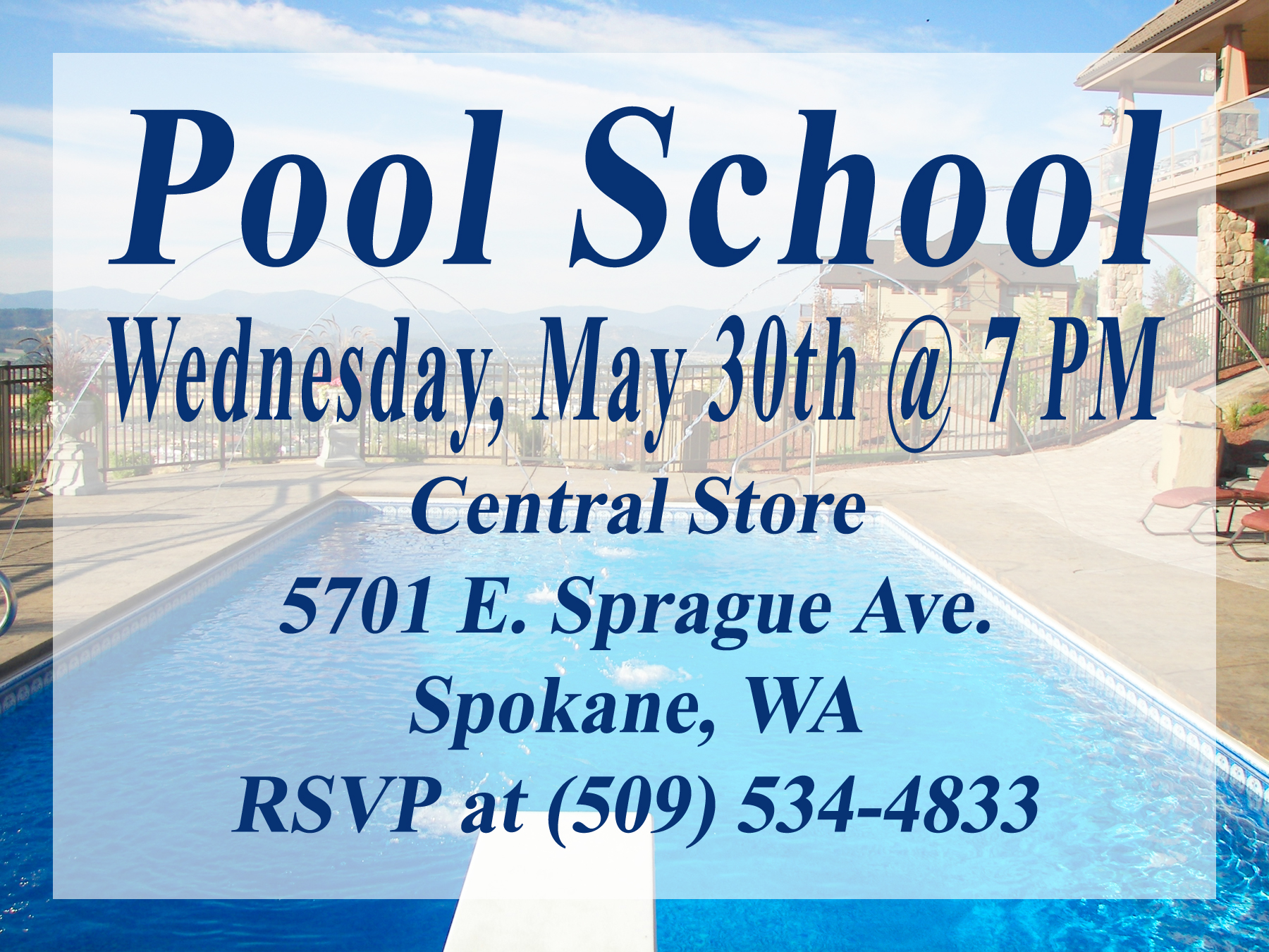 Pool Opening Seminar