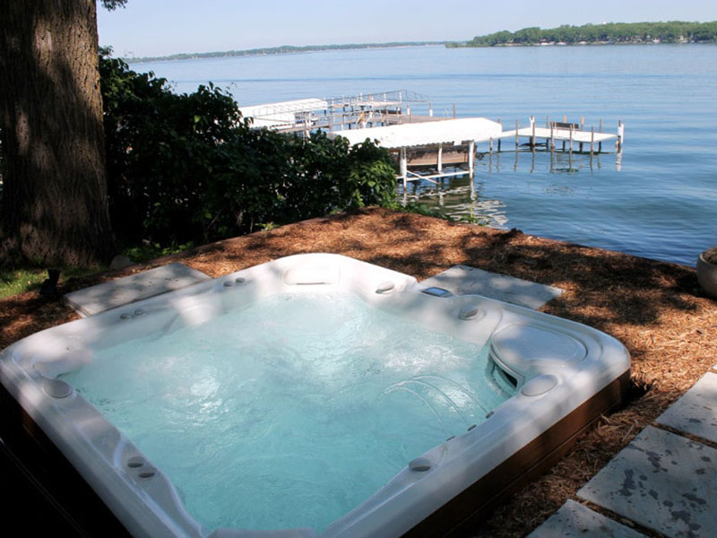 Hot Tub by a lake