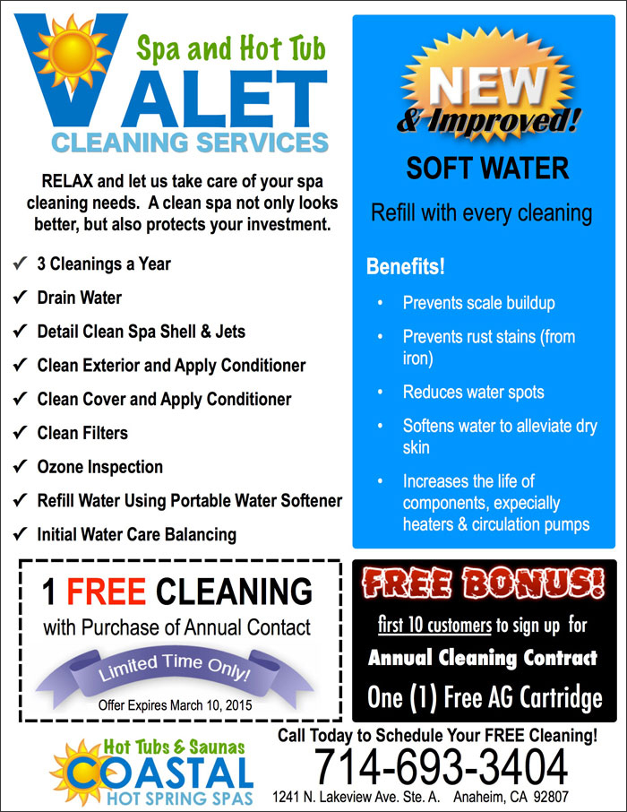 Hot Tub Valet Cleaning Services Coastal Spa & Patio