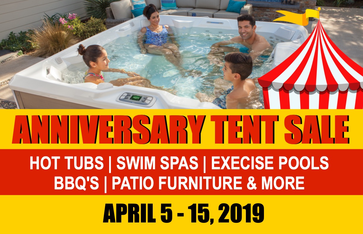 ANNIVERSARY TENT SALE WEBSITE HEADER Coastal Spa & Patio