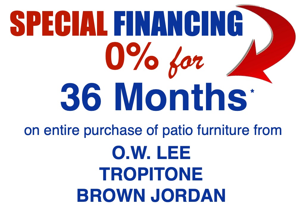 FURNITURE FINANCING - Coastal Spa & Patio