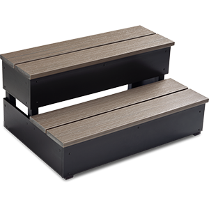 steps spring spa everwood ihtspas boulder tubs spas saunas fireplace denver swim