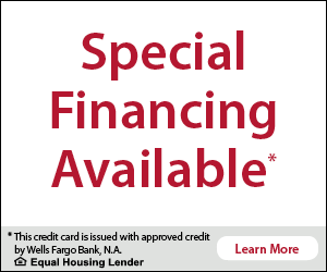 Wells Fargo financing at Hot Shots Hot Tubs and Spas