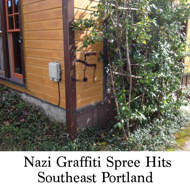 Nazi Graffiti Spree Hits Southeast Portland 640x640 Sex Pic Hd Nazi Graffiti Spree Hits Southeast Portland