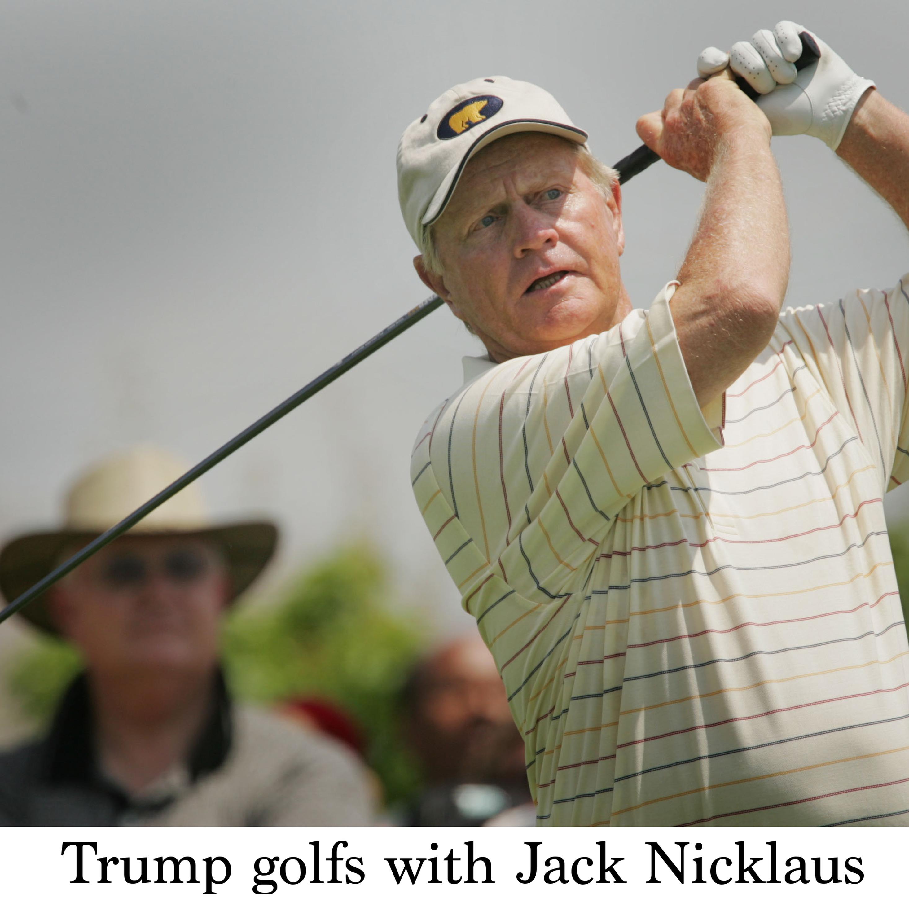 Trump Golfs With Jack Nicklaus