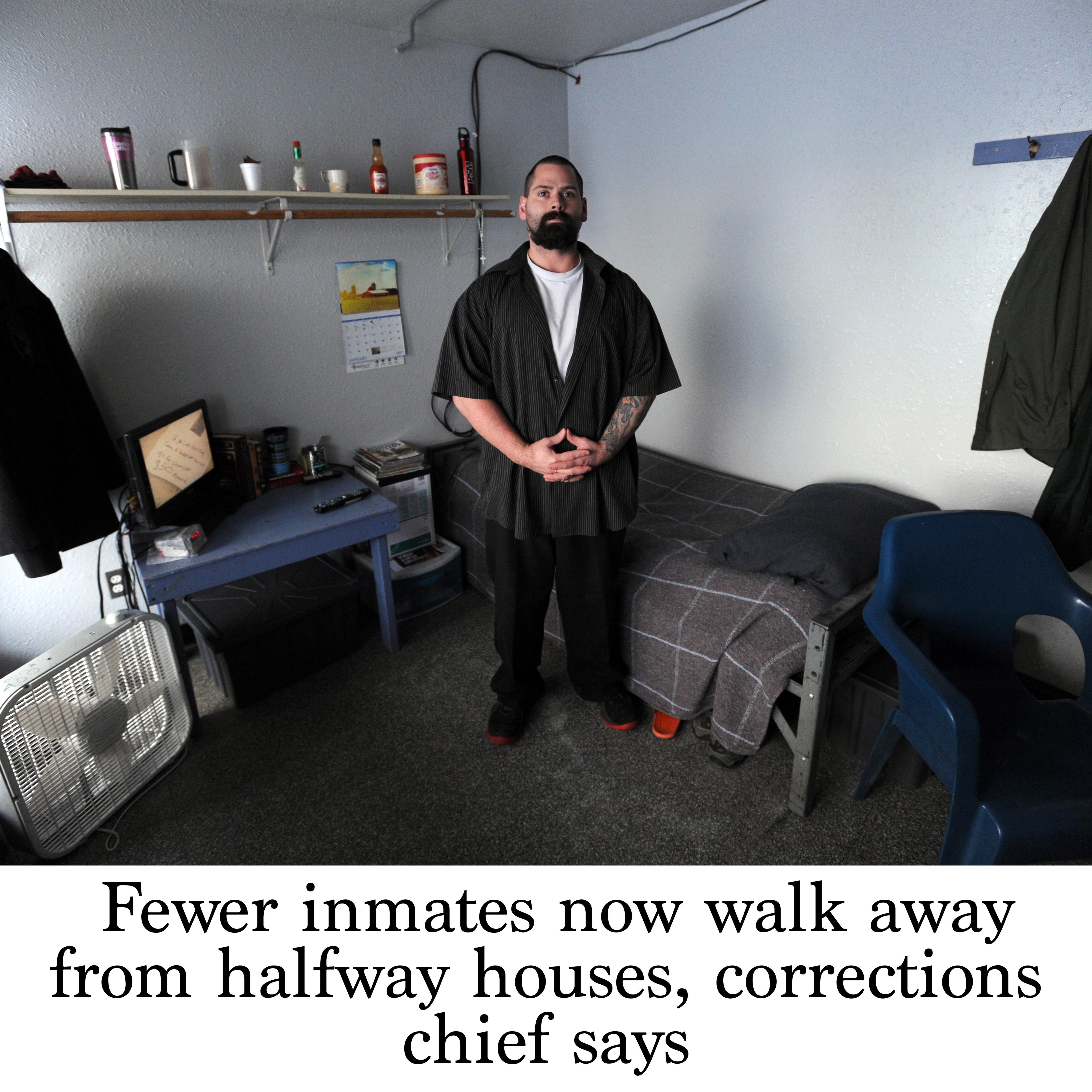 Fewer inmates now walk away from halfway houses, corrections chief 