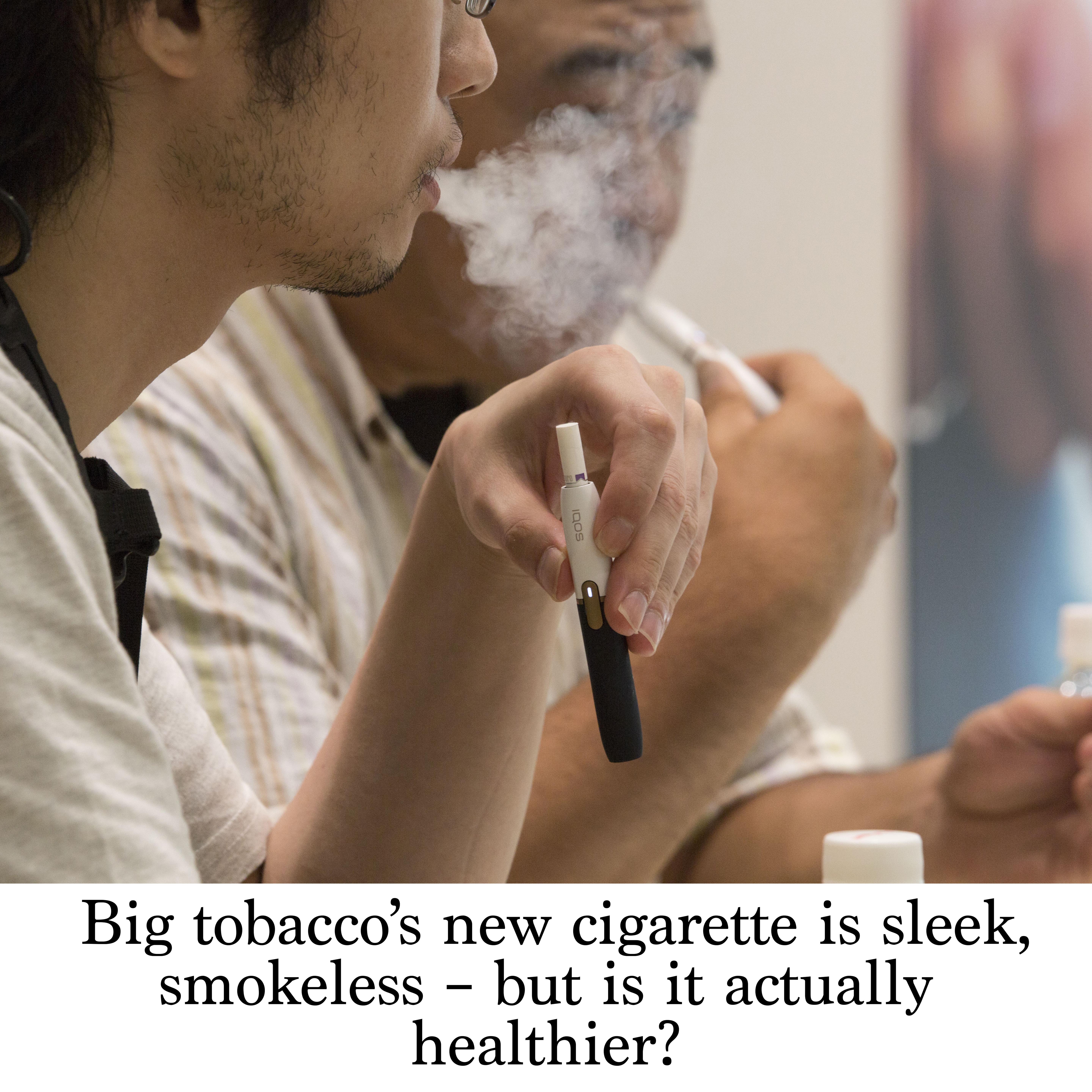 Big tobacco's new cigarette is sleek, smokeless – but is it actually  healthier?