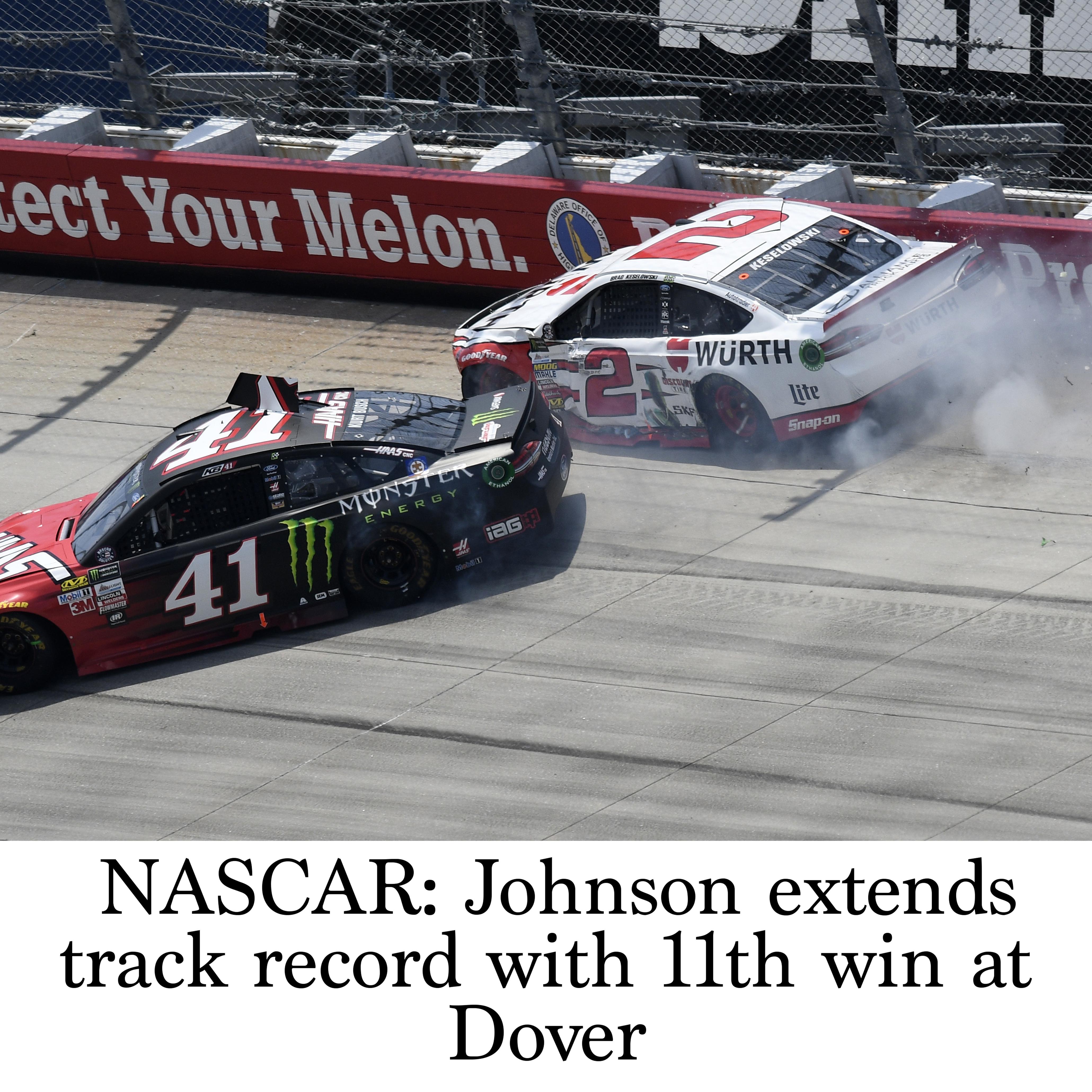 NASCAR: Johnson extends track record with 11th win at Dover