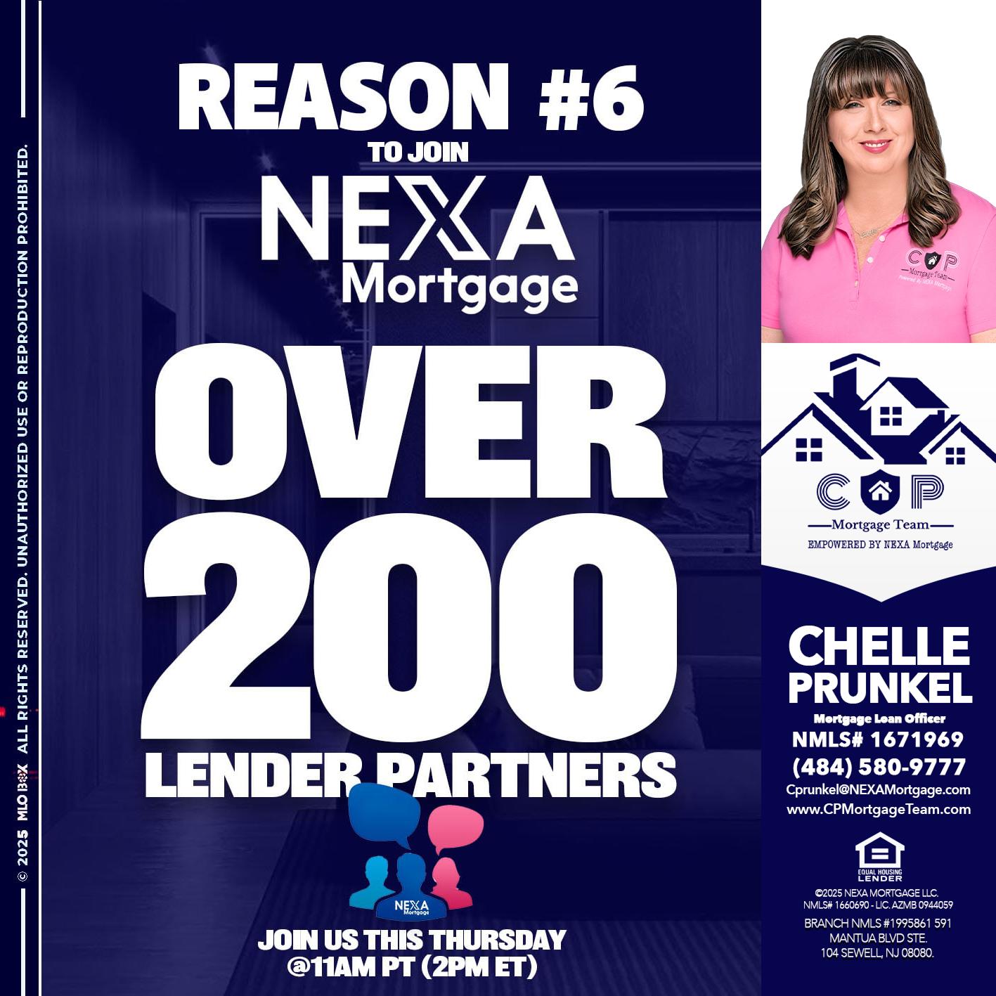REASON 6 - Chelle Prunkel -Senior Mortgage Loan Officer