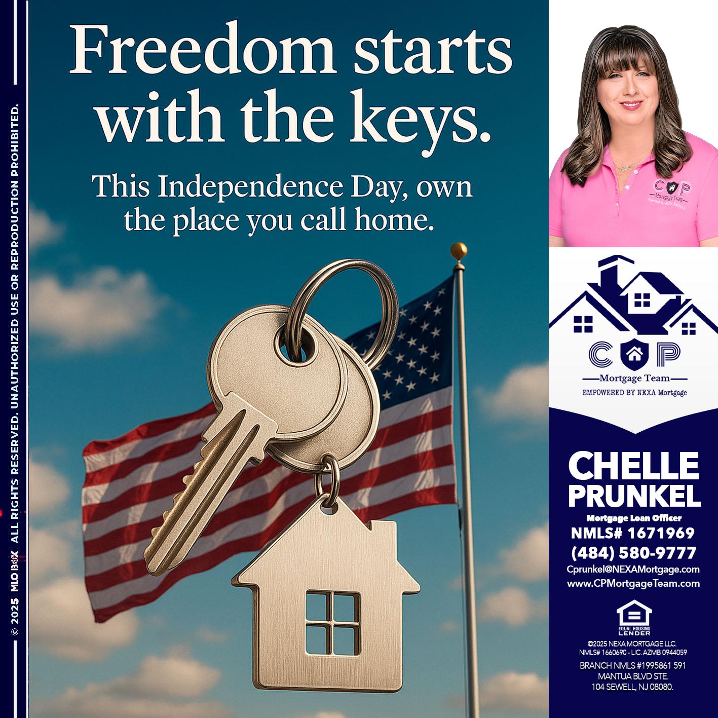 FREEDOM STARTS - Chelle Prunkel -Senior Mortgage Loan Officer