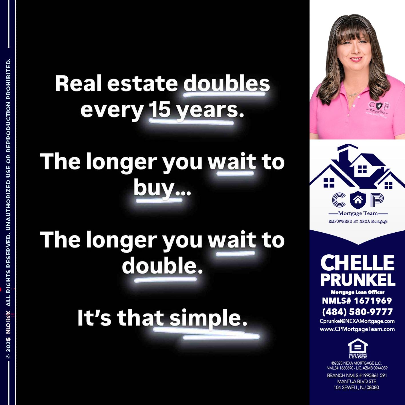 REAL ESTATE - Chelle Prunkel -Senior Mortgage Loan Officer