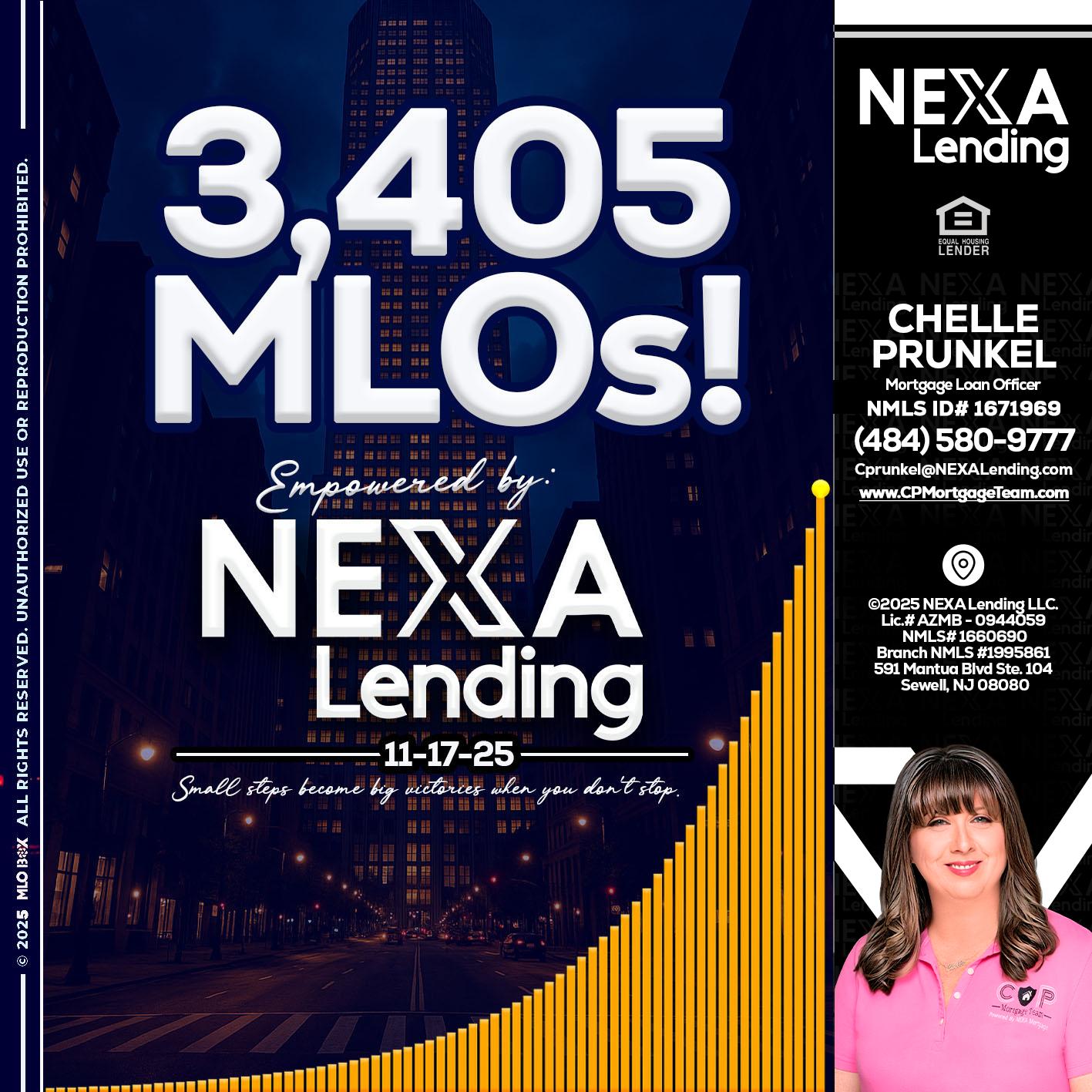 3405 MLOs - Chelle Prunkel -Senior Mortgage Loan Officer