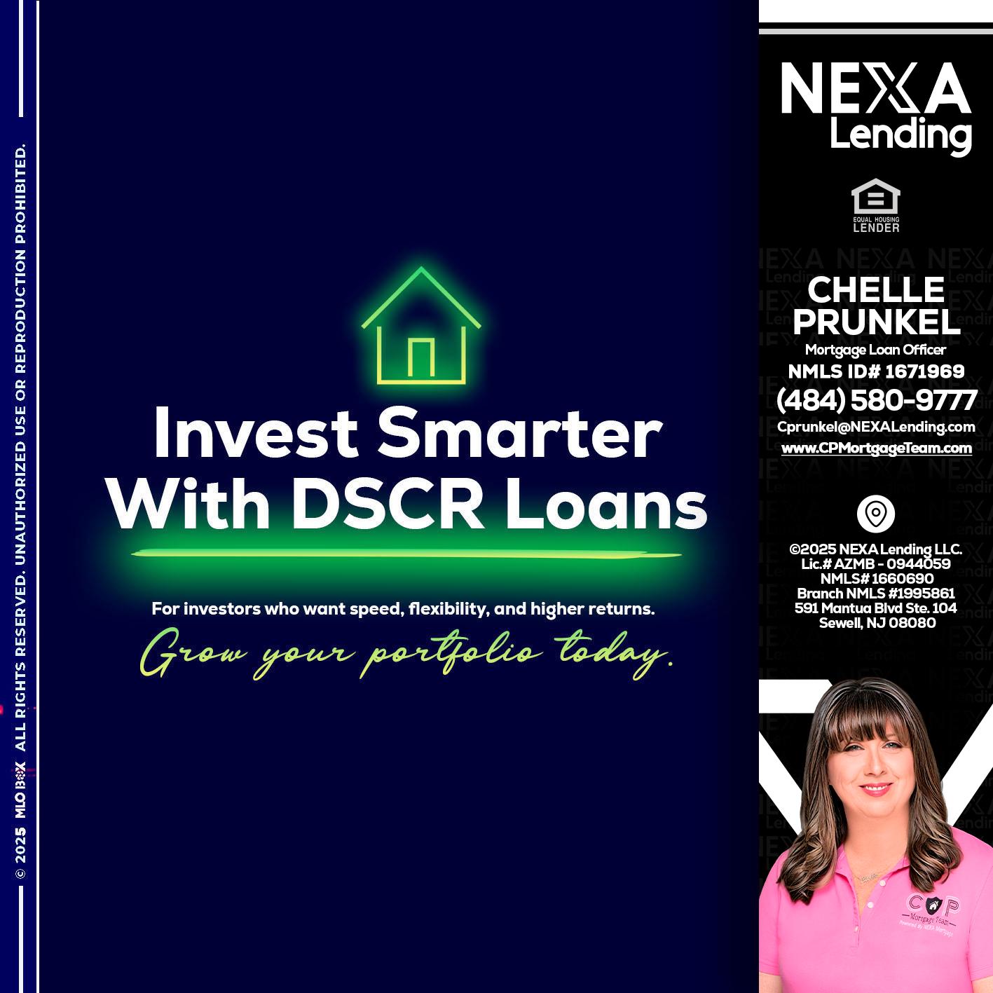 DSCR - Chelle Prunkel -Senior Mortgage Loan Officer