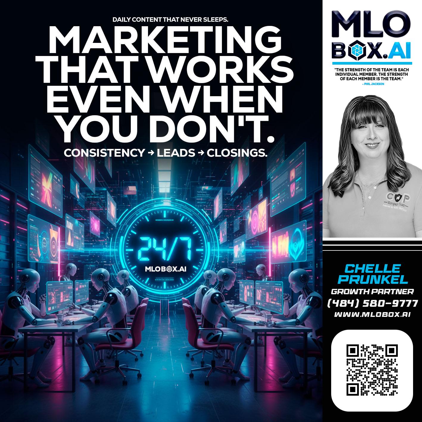 MARKETING THAT WORKS - Chelle Prunkel -Senior Mortgage Loan Officer